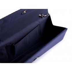 Pochette satin noir